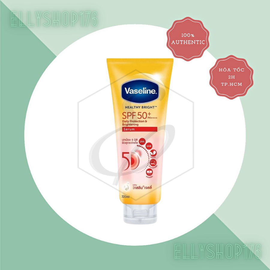 Sữa Dưỡng Thể Vaseline 50x Trắng Da Chống Nắng SPF50+ 300ml
